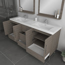 Alya Bath Ripley 67" Gray Double Vanity with Sink AT-8063-G