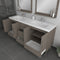 Alya Bath Ripley 67" Gray Double Vanity with Sink AT-8063-G