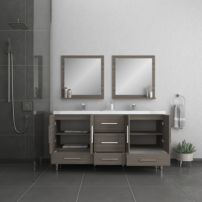 Alya Bath Ripley 67" Gray Double Vanity with Sink AT-8063-G