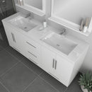 Alya Bath Ripley 67" White Double Vanity with Sink AT-8063-W