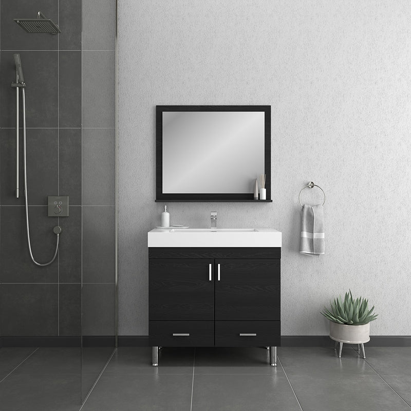 Alya Bath Ripley 36" Black Vanity with Sink AT-8089-B