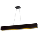 Dainolite 30W Horizontal Pendant Matte Black with Black and Gold Shade AUB-S5130HP-MB-698