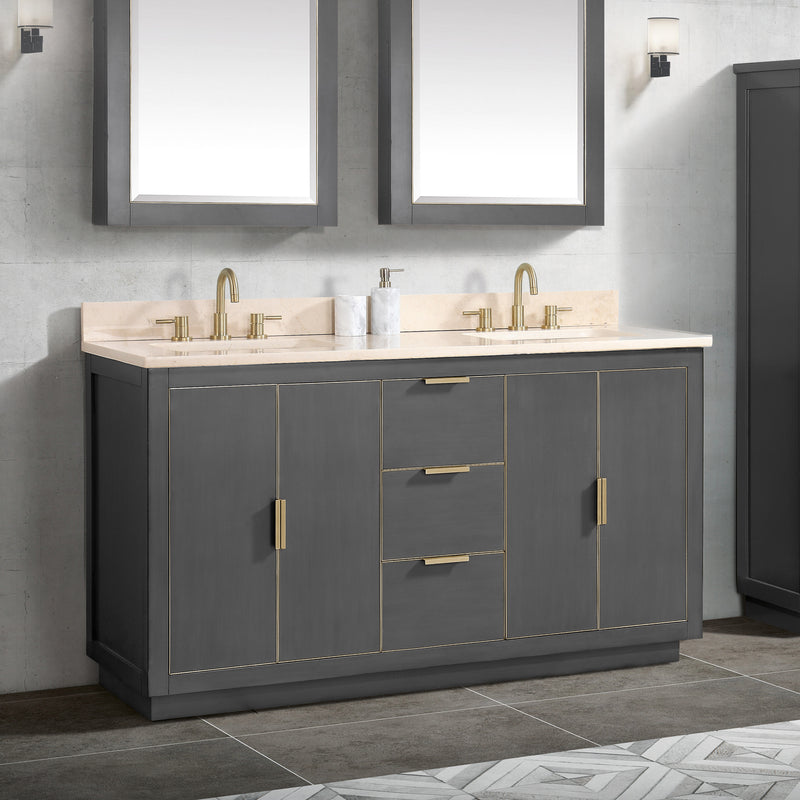 Avanity Austen 61 inch Vanity Combo AUSTEN-VS61-TGG-D