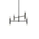 Dainolite 8 Light Incandescent Chandelier Matte Black AVA-188C-MB