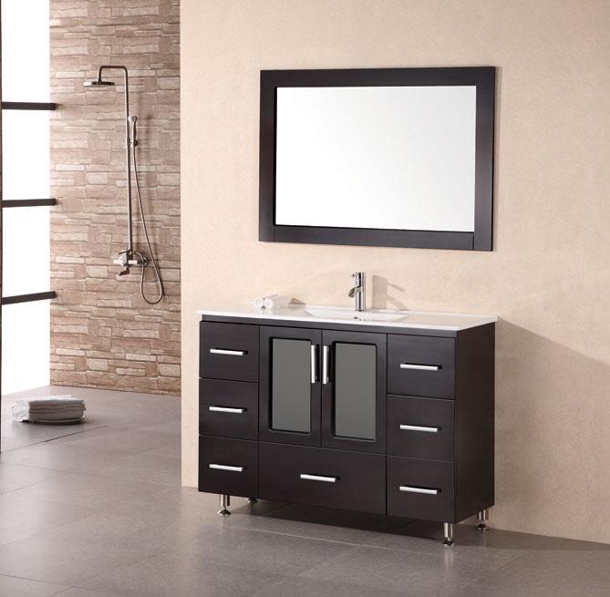 Design Element Stanton 48" Single Sink Vanity Set in Espresso