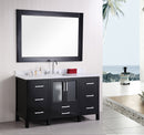 Design Element Stanton 60" Single Sink Vanity Set in Espresso