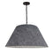 Dainolite 1 Light Large Brynn Pendant Black with Gray Felt BRY-L-BK-500