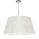 Dainolite 1 Light Brynn Large Pendant Cream/Clear Shade Pc BRY-L-PC-2405