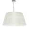 Dainolite 1 Light Brynn Large Pendant Cream/Clear Shade Pc BRY-L-PC-2405