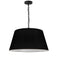 Dainolite 1 Light Brynn Medium Pendant Blk Shade Black BRY-M-BK-797