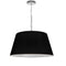 Dainolite 1 Light Brynn Medium Pendant Black Shade Pc BRY-M-PC-797