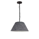 Dainolite 1 Light Small Brynn Pendant Black with Gray Felt BRY-S-BK-500