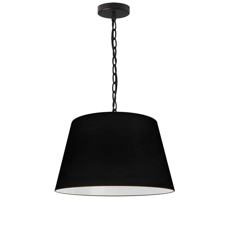 Dainolite 1 Light Brynn Small Pendant Blk Shade Black BRY-S-BK-797