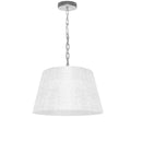 Dainolite 1 Light Brynn Small Pendant White/Clear Shade Pc BRY-S-PC-2400