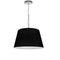 Dainolite 1 Light Brynn Small Pendant Black Shade Pc BRY-S-PC-797