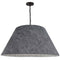 Dainolite 1 Light Extra Large Brynn Pendant Black with Gray Felt BRY-XL-BK-500