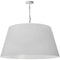 Dainolite 1 Light Brynn X Large Pendant Wht Shade White BRY-XL-WH-790