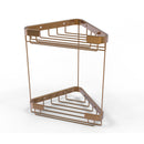 Allied Brass Double Tier Corner Shower Basket BSK-20DT-BBR