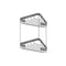 Allied Brass Double Tier Corner Shower Basket BSK-20DT-GYM