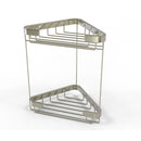 Allied Brass Double Tier Corner Shower Basket BSK-20DT-PNI