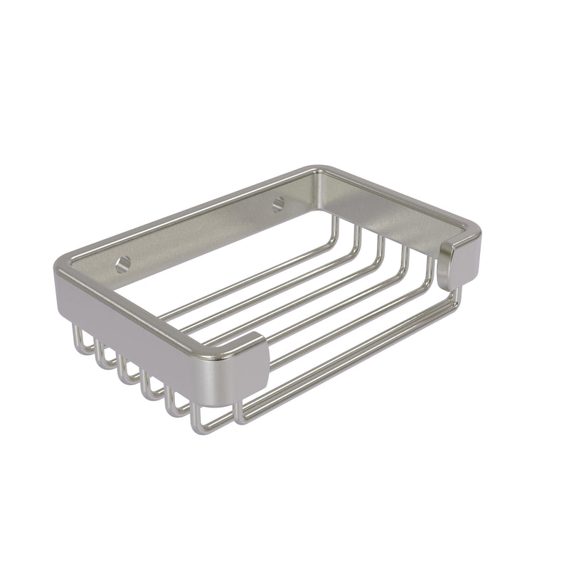 Allied Brass Rectangular Soap Basket BSK-30SR-SN