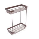 Allied Brass Double Tier Rectangular Toiletry Shower Basket BSK-60DR-CA