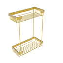 Allied Brass Double Tier Rectangular Toiletry Shower Basket BSK-60DR-PB