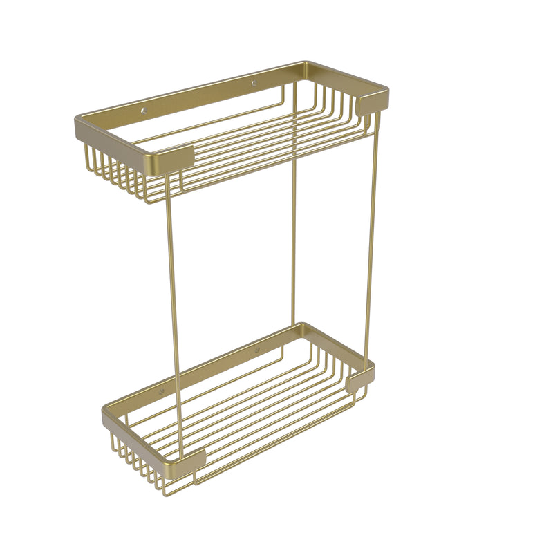 Allied Brass Double Tier Rectangular Toiletry Shower Basket BSK-60DR-SBR