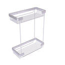 Allied Brass Double Tier Rectangular Toiletry Shower Basket BSK-60DR-SCH