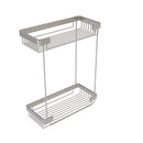 Allied Brass Double Tier Rectangular Toiletry Shower Basket BSK-60DR-SN