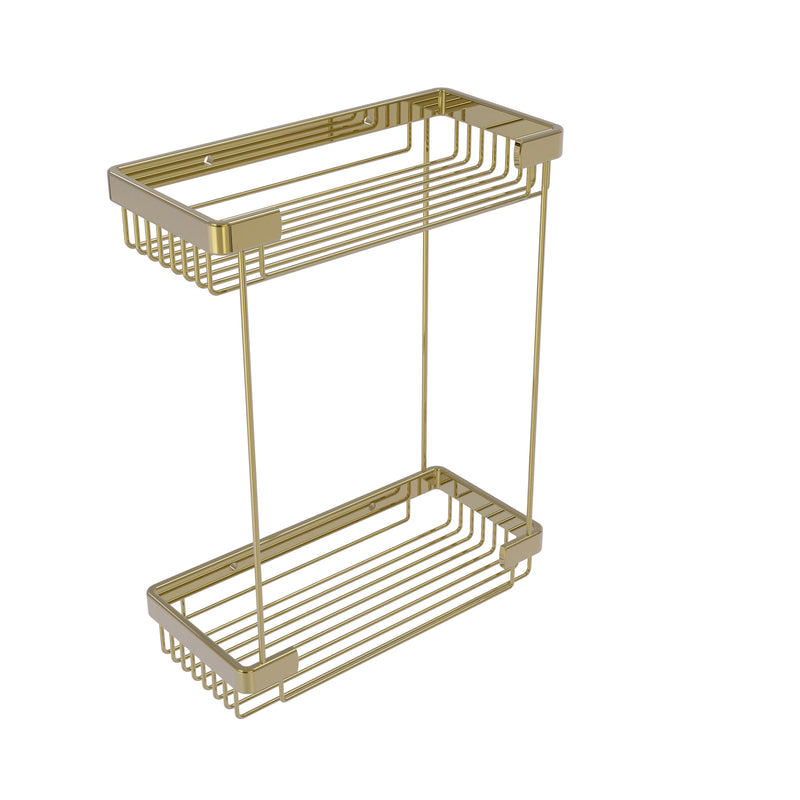 Allied Brass Double Tier Rectangular Toiletry Shower Basket BSK-60DR-UNL