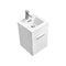 KubeBath Bliss 16" High Gloss White Wall Mount Modern Bathroom Vanity BSL16-GW