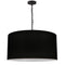 Dainolite 1 Light Large Braxton Pendant Black with Black Shade BXN-L-BK-797