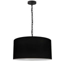 Dainolite 1 Light Medium Braxton Pendant Black with Black Shade BXN-M-BK-797