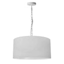 Dainolite 1 Light Medium Braxton Pendant White with White Shade BXN-M-WH-790