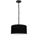 Dainolite 1 Light Small Braxton Pendant Black with Black Shade BXN-S-BK-797