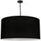 Dainolite 1 Light Extra Large Braxton Pendant Black with Black Shade BXN-XL-BK-797