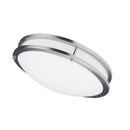 Dainolite Ceiling Flush 26W 410Mm (16")Satin Chrome CFLED-C1626-SC