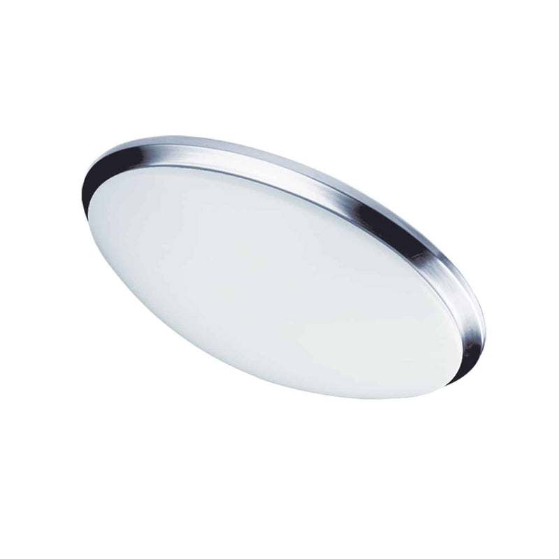 Dainolite Ceiling Flush 22W 381Mm (15")Polished Chrome CFLED-L1522-PC