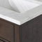 Water Creation Chestnut 24" Single Sink Carrara White Marble Countertop Vanity In Brown Oak CH24CW06BK-000000000