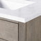 Water Creation Chestnut 72" Double Sink Carrara White Marble Countertop Vanity In Gray Oak CH72CW03GK-000000000