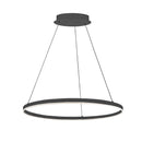 Dainolite 34W Chandelier Matte Black with White Acrylic Diffuser CIR-2434C-MB