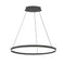 Dainolite 34W Chandelier Matte Black with White Acrylic Diffuser CIR-2434C-MB