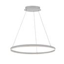 Dainolite 34W Chandelier Silver with White Acrylic Diffuser CIR-2434C-SV