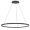 Dainolite 63W Chandelier Matte Black with White Acrylic Diffuser CIR-3263C-MB