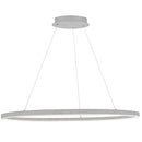 Dainolite 63W Horizontal Chandelier Silver with White Acrylic Diffuser CIR-4463C-SV