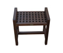 DecoTeak Espalier 20" Teak Lattice Shower Bench with LiftAid Arms