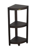 DecoTeak Oasis 3-Tier Teak Corner Shower Shelf 32"