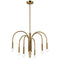 Dainolite 6 Light Incandescent Chandelier Aged Brass Finish CLY-246C-AGB