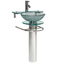 Fresca Ovale 24" Modern Glass Bathroom Pedestal CMB1019-V